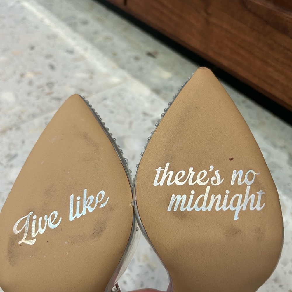 NYE Disney Cinderella x Aldo Rhinestone “Glass Slipper” Heels Limited Addition - Picture 4 of 12